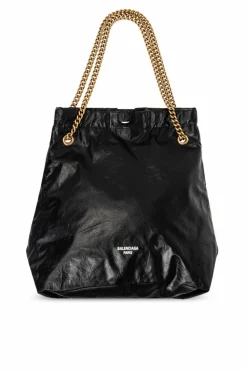 Balenciaga BLACK ‘Crush Medium’ Shopper Bag