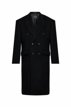Balenciaga BLACK Double-breasted cashmere coat