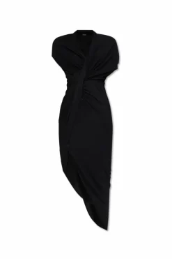 Balenciaga BLACK Draped dress