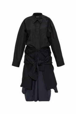 Balenciaga BLACK Dress with tie