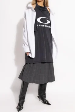 Balenciaga BLACK Dress with crumple effect