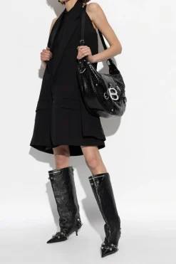 Balenciaga BLACK Dress with Blazer Motif