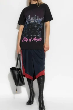 Balenciaga BLACK Dress with print