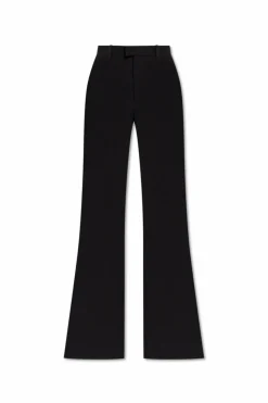 Balenciaga BLACK Flared trousers with a crease
