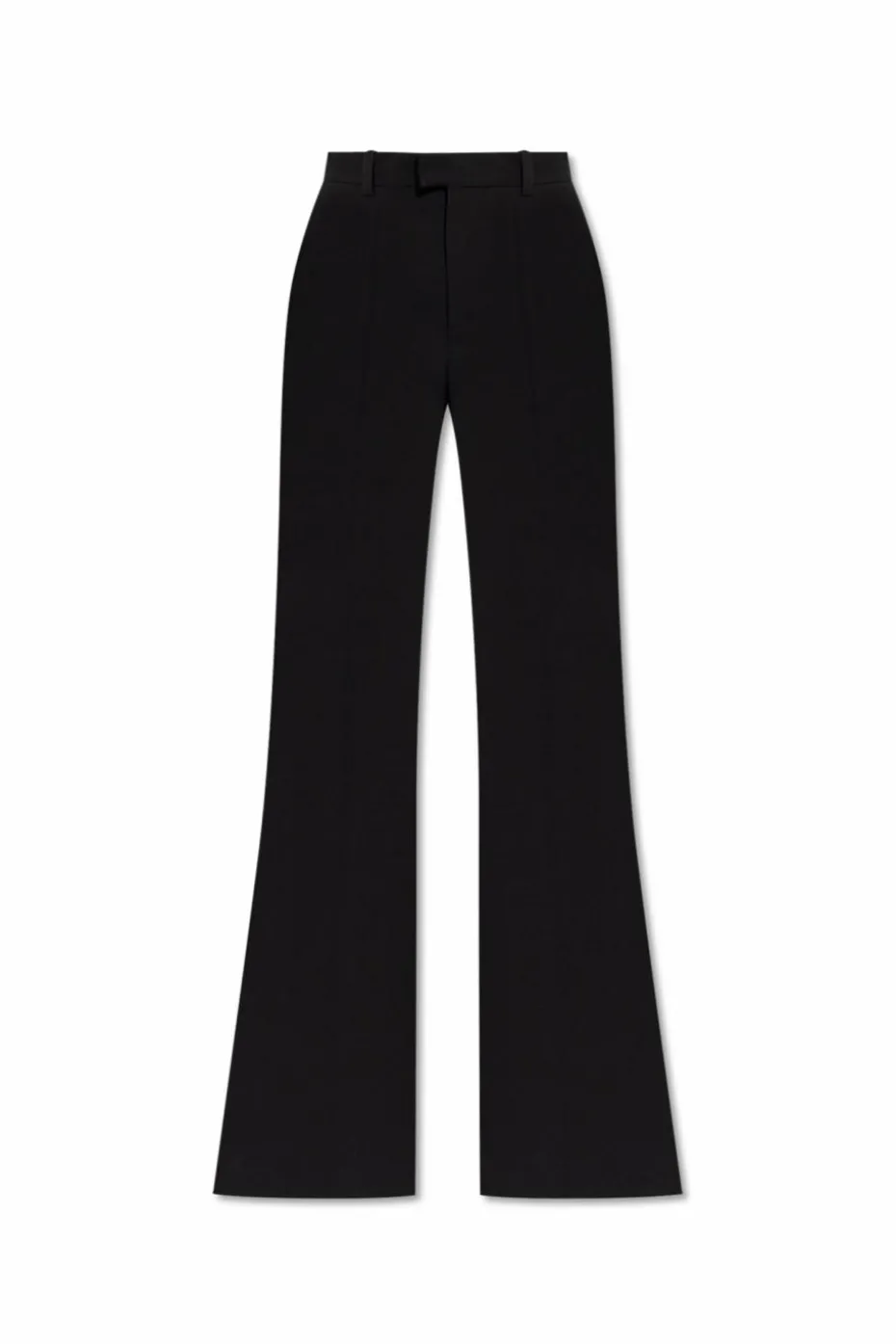 Balenciaga BLACK Flared trousers with a crease