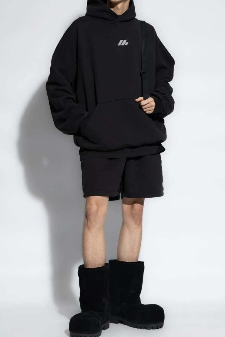 Balenciaga BLACK Hooded sweatshirt