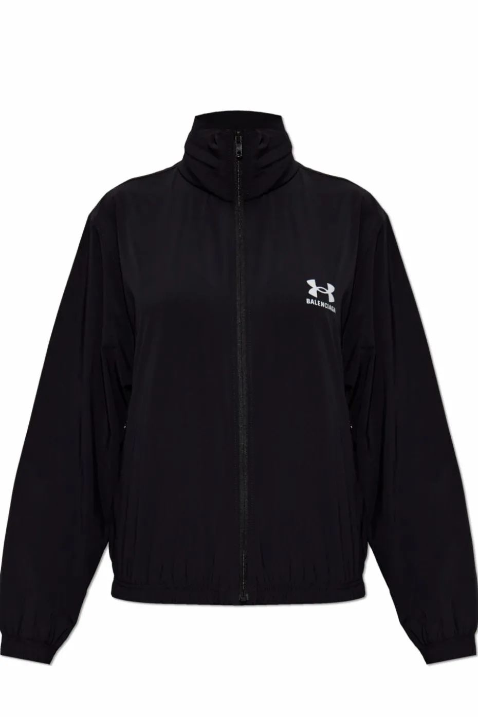 Balenciaga BLACK Jacket with hood hidden in collar