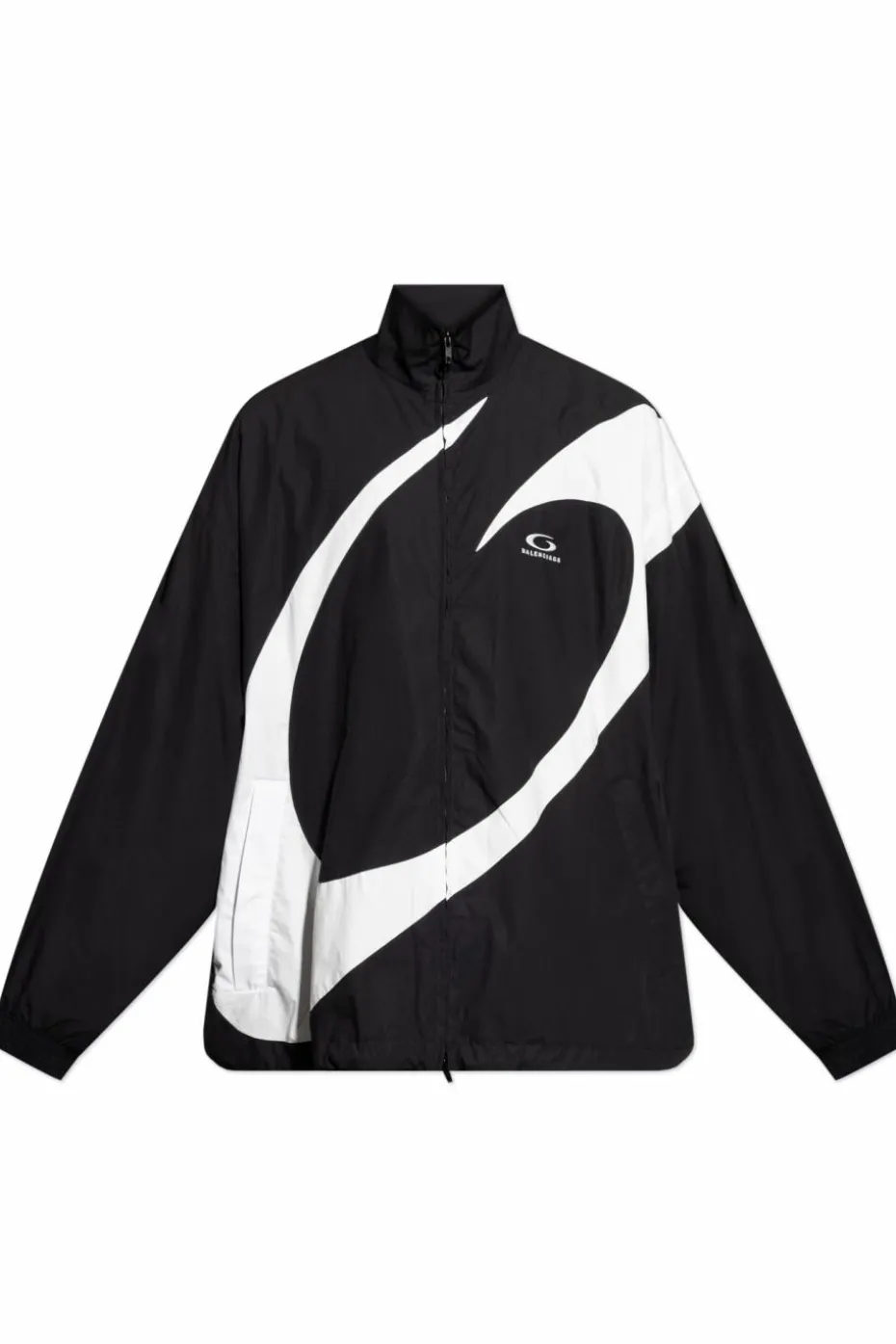 Balenciaga BLACK Jacket with stand-up collar