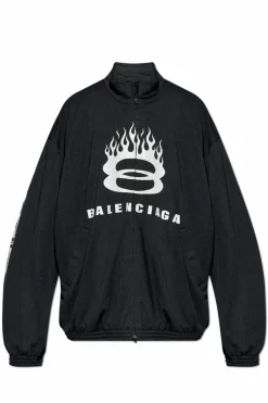 Balenciaga BLACK Jacket with printed logo