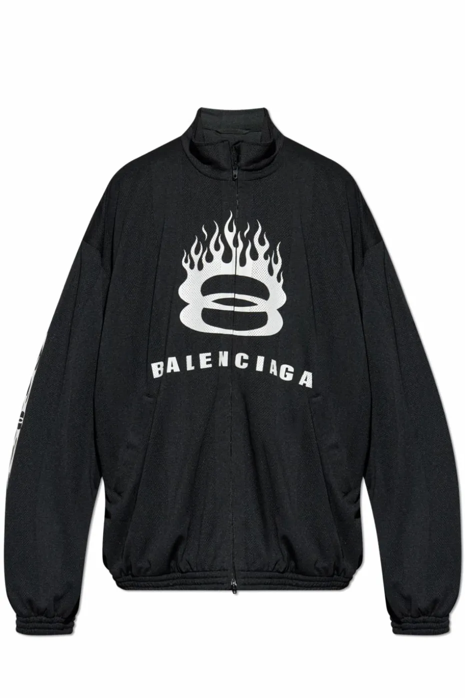 Balenciaga BLACK Jacket with printed logo