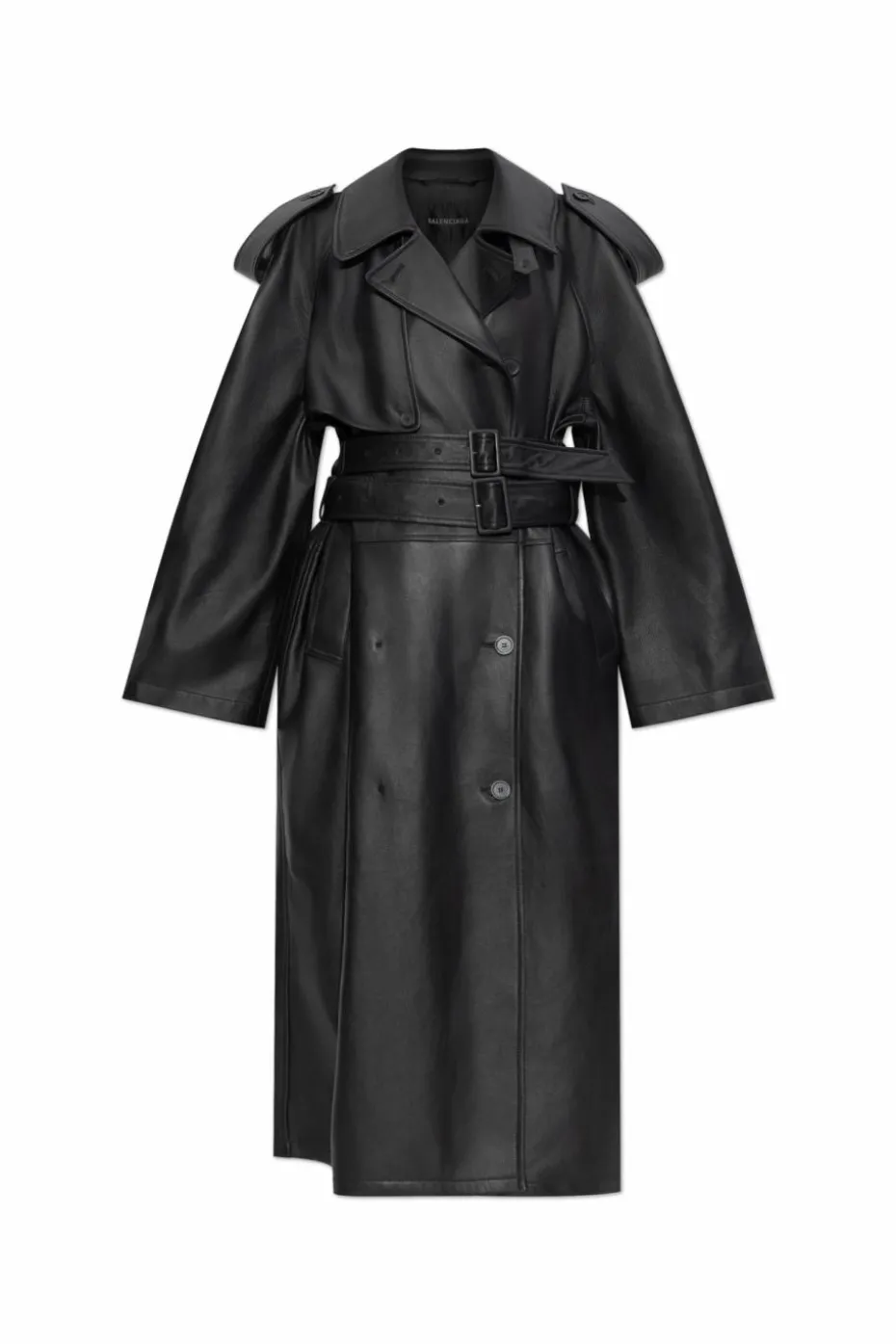 Balenciaga BLACK Lambskin trench coat