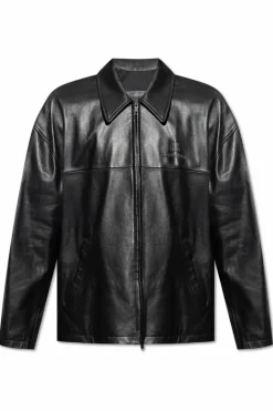 Balenciaga BLACK Lambskin leather jacket