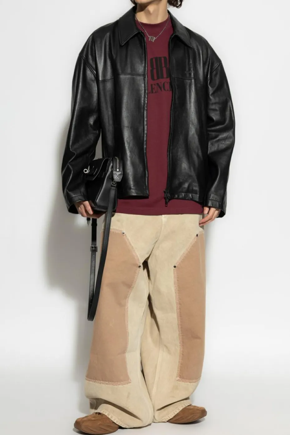 Balenciaga BLACK Lambskin leather jacket