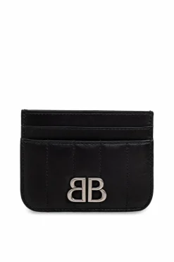 Balenciaga BLACK Leather card holder