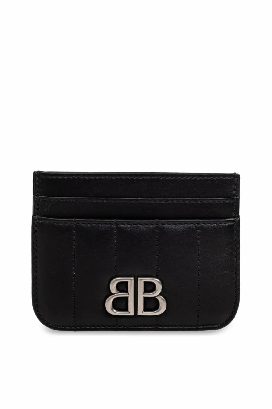 Balenciaga BLACK Leather card holder