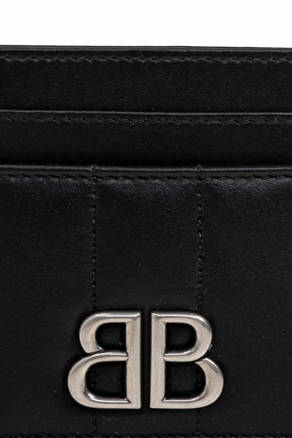 Balenciaga BLACK Leather card holder