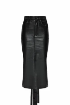 Balenciaga BLACK Leather skirt