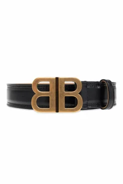Balenciaga BLACK Leather belt
