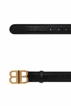 Balenciaga BLACK Leather belt