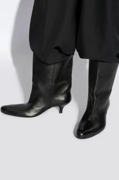 Balenciaga BLACK Leather boots ‘Cagole’