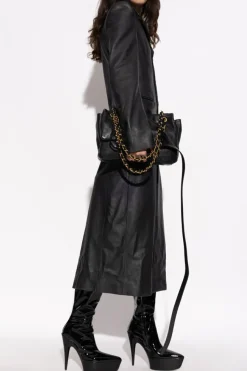 Balenciaga BLACK Leather coat