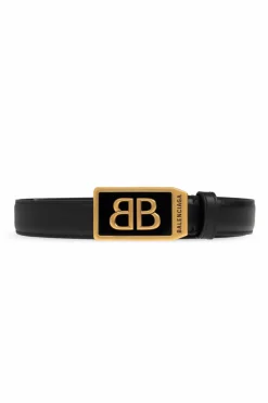 Balenciaga BLACK Leather belt