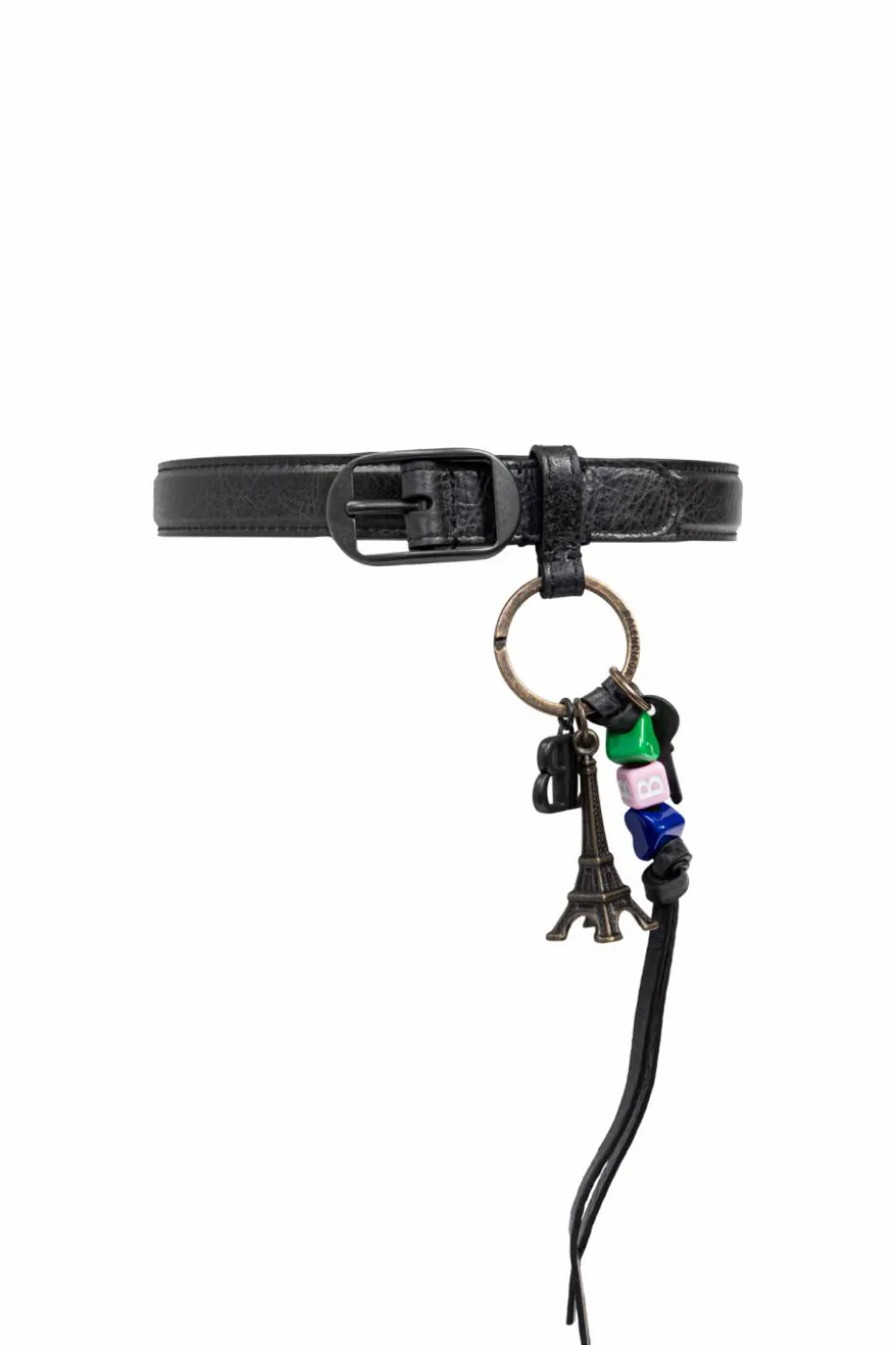 Balenciaga BLACK Leather belt