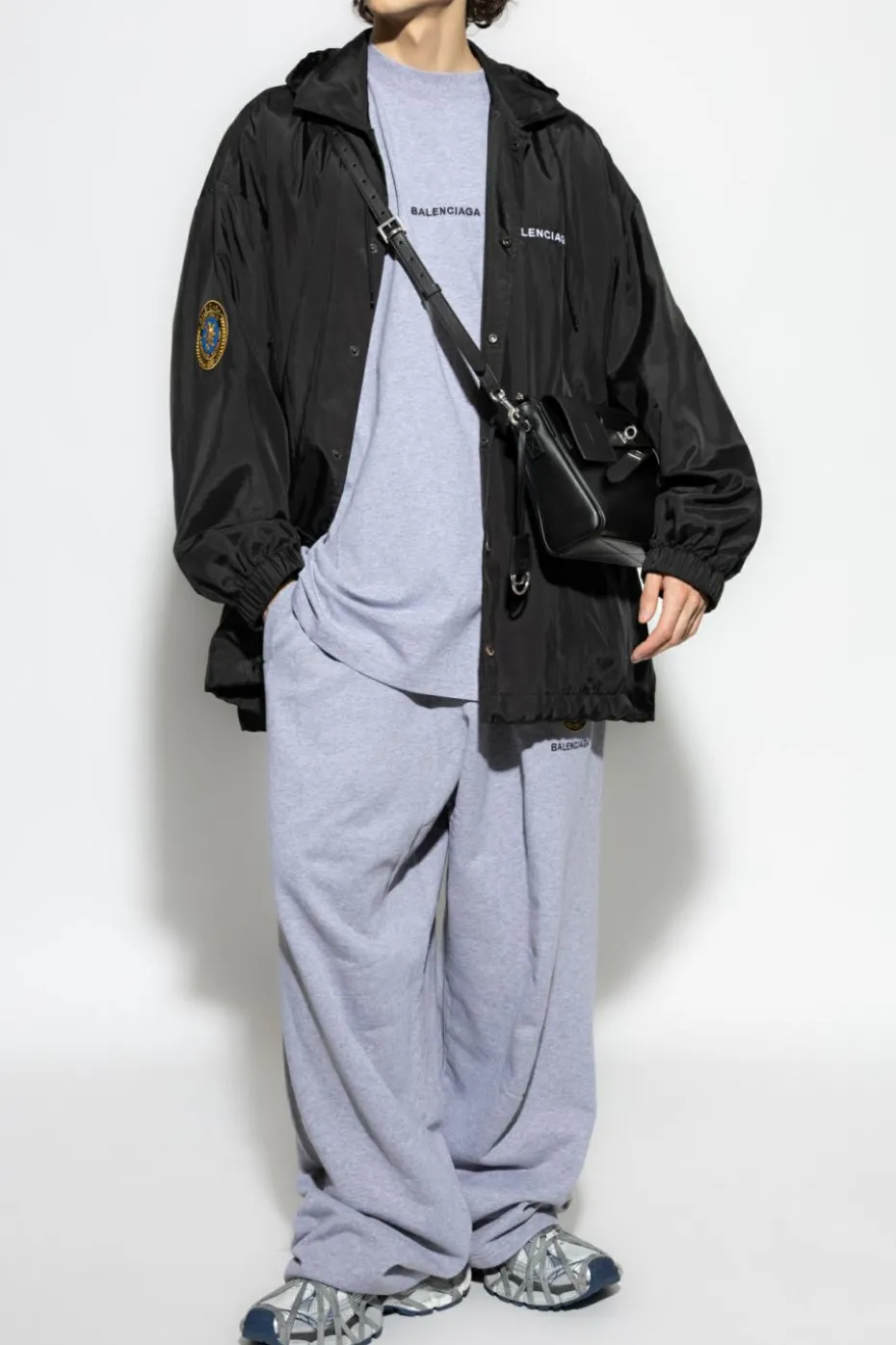 Balenciaga BLACK Light jacket with logo