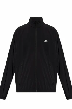 Balenciaga BLACK Lightweight jacket with printed logo
