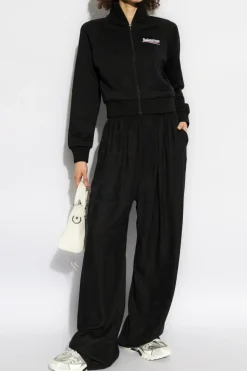 Balenciaga BLACK Loose-fitting silk pants