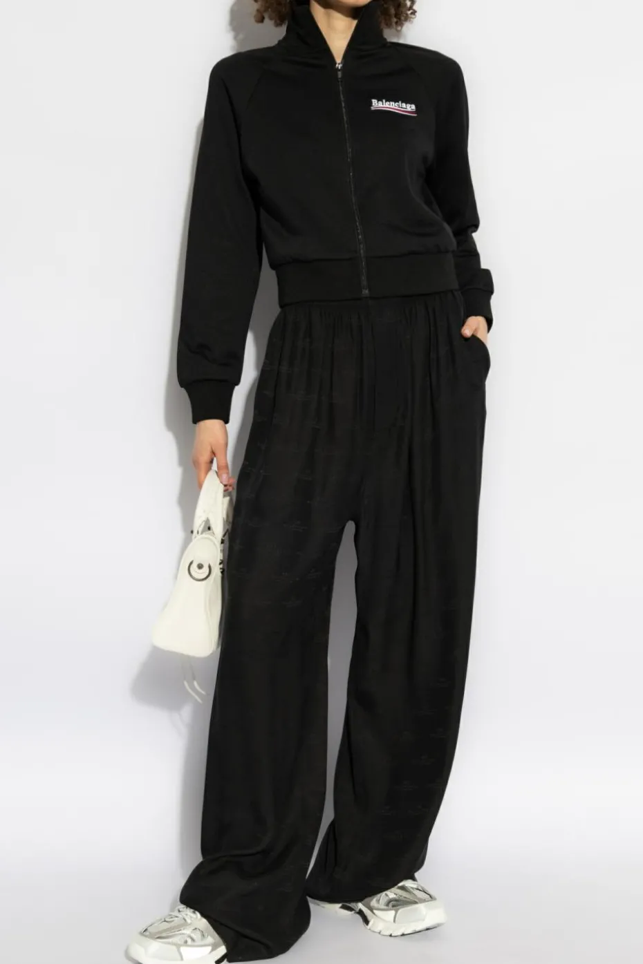 Balenciaga BLACK Loose-fitting silk pants