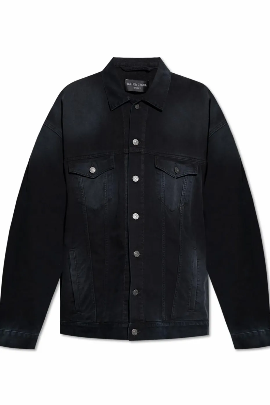 Balenciaga BLACK Loose-fit denim jacket