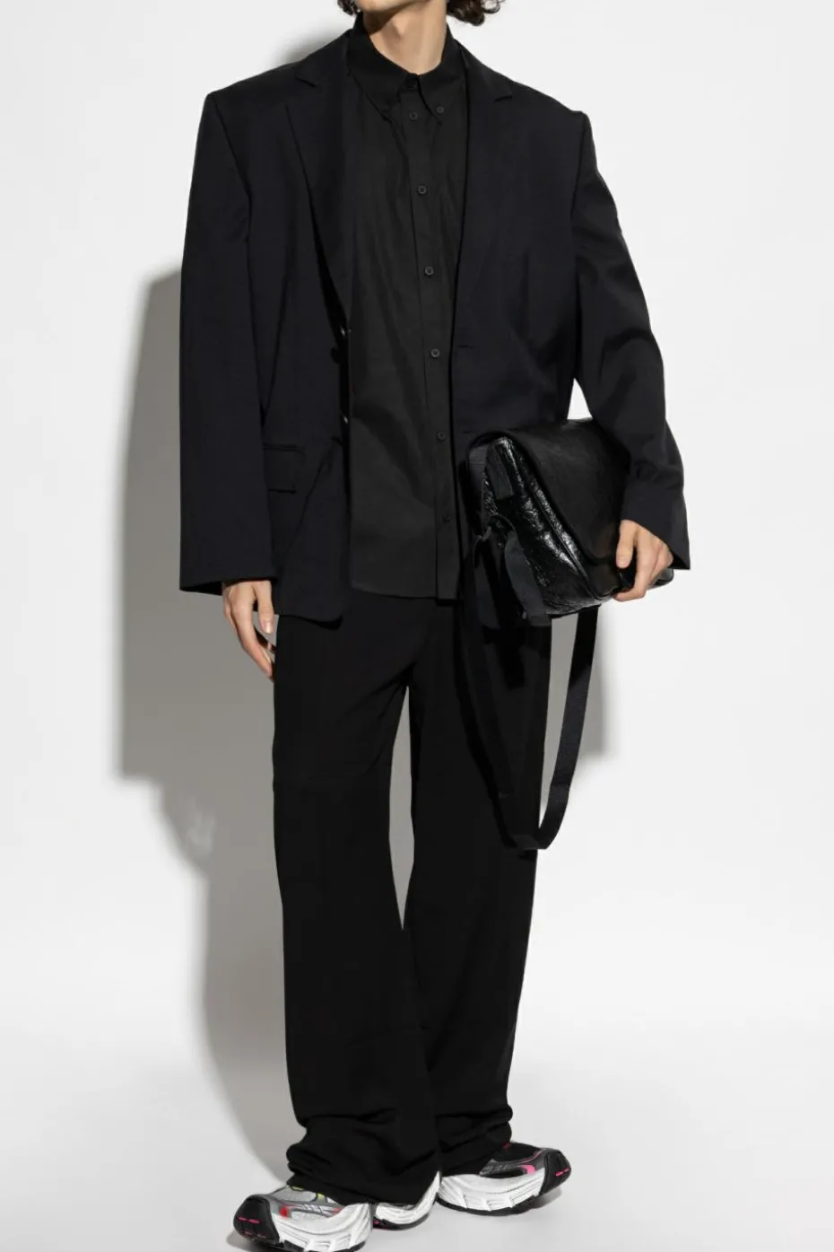 Balenciaga BLACK Loose-fit pleated trousers