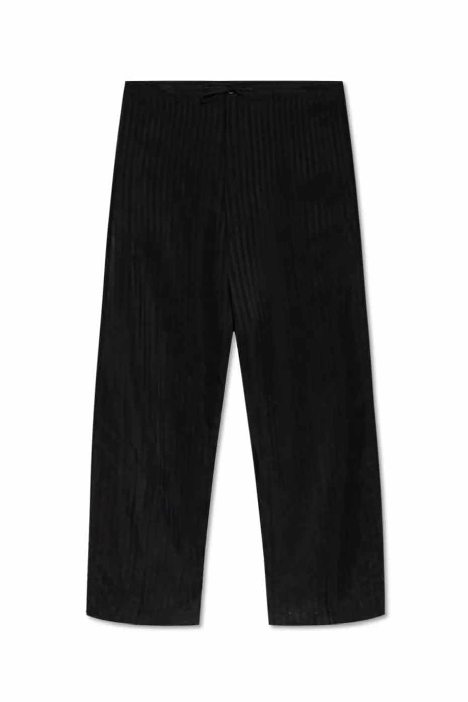 Balenciaga BLACK Loose-fit pants with a striped pattern