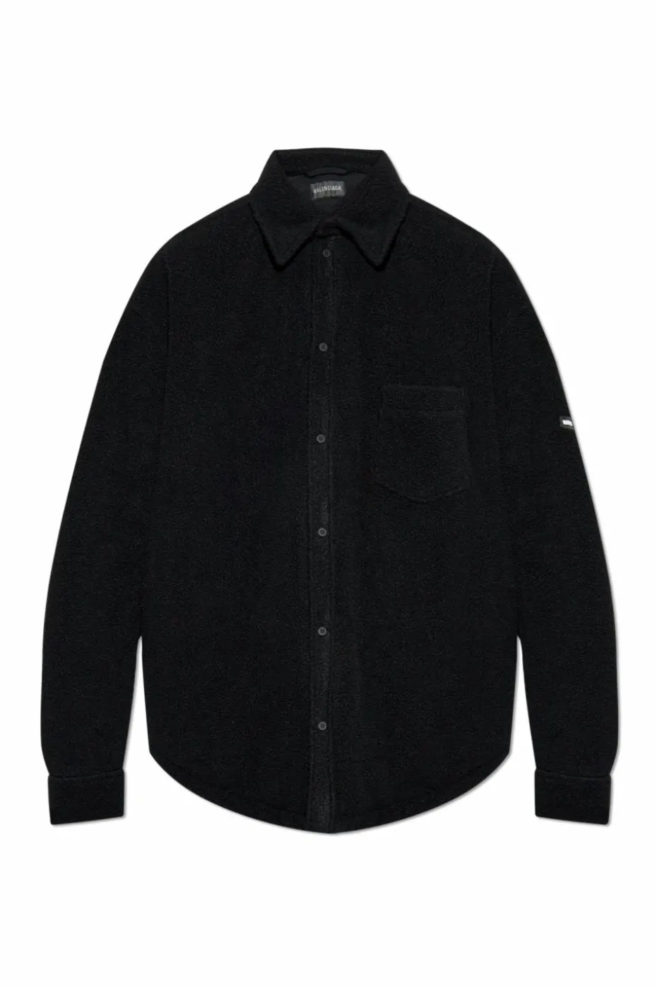 Balenciaga BLACK Padded shirt in oversize style