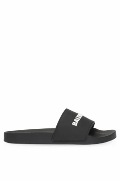 Balenciaga BLACK ‘Pool’ slides with logo