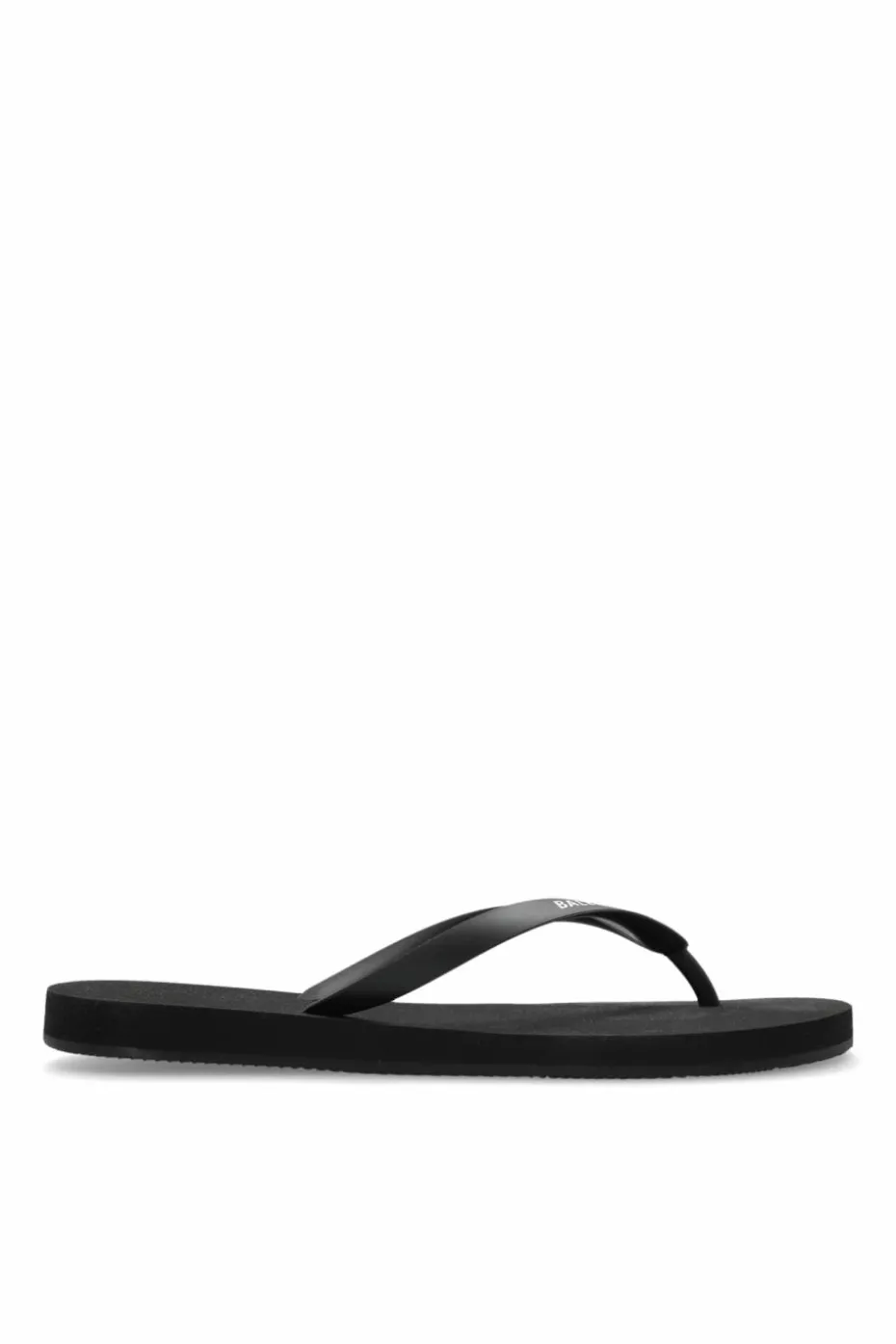 Balenciaga BLACK Rubber flip-flops with logo