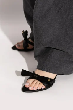 Balenciaga BLACK Satin heeled sandals