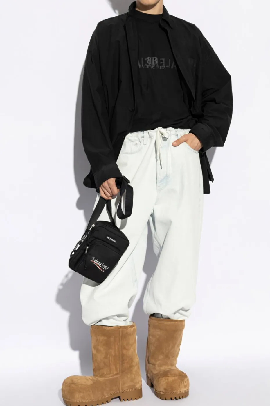 Balenciaga BLACK Shirt with pocket