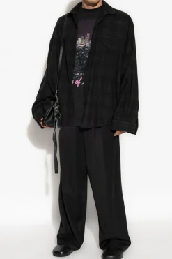 Balenciaga BLACK Shirt with sewn-in T-shirt