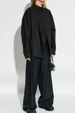 Balenciaga BLACK Shirt with logo