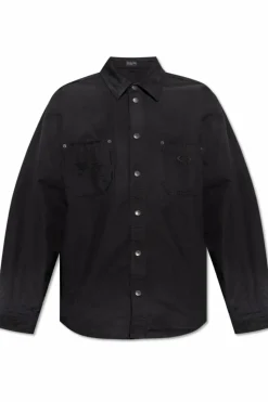 Balenciaga BLACK Shirt with `vintage` effect
