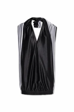 Balenciaga BLACK Short dress with a V-neckline