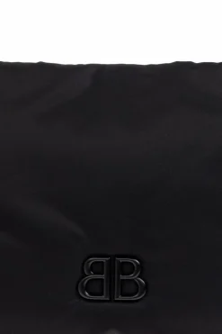 Balenciaga BLACK Shoulder bag with logo-shaped appliqué
