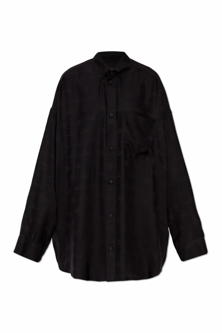 Balenciaga BLACK Silk shirt with pocket