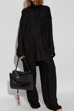 Balenciaga BLACK Silk shirt with pocket