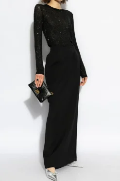 Balenciaga BLACK Skirt with back slit