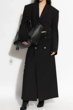 Balenciaga BLACK Skirt with decorative buttons