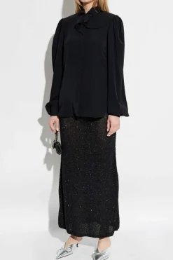 Balenciaga BLACK Skirt with decorative finish