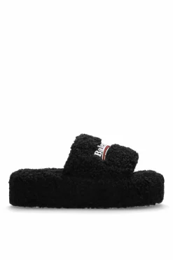 Balenciaga BLACK Slides with logo